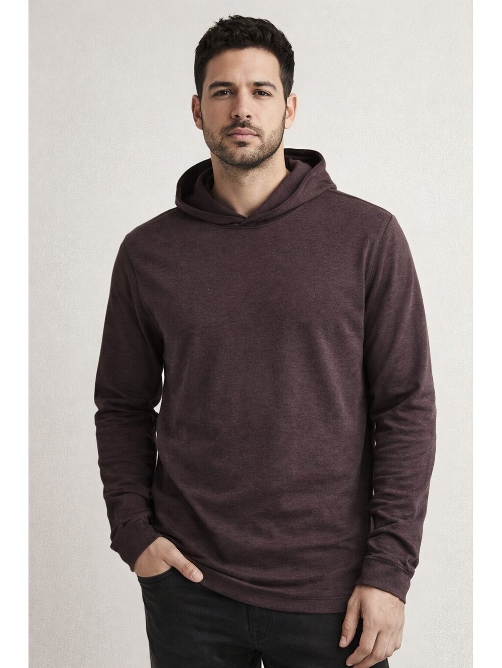 PUBLIC REC  Hoodie Men's Med Long Sleeve Brown Athleisure Casual Pullover Gym
